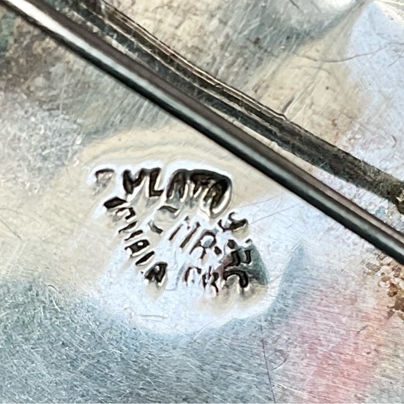 Vtg Mexican Sterling Green Onyx Mayan Warrior Large Brooch Pin - Picture 5 of 7